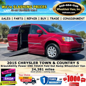 2015 Chrysler Town and Country for sale at Wheelchair Vans Inc in Laguna Hills CA