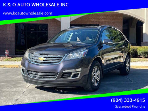 2016 Chevrolet Traverse for sale at K & O AUTO WHOLESALE INC in Jacksonville FL