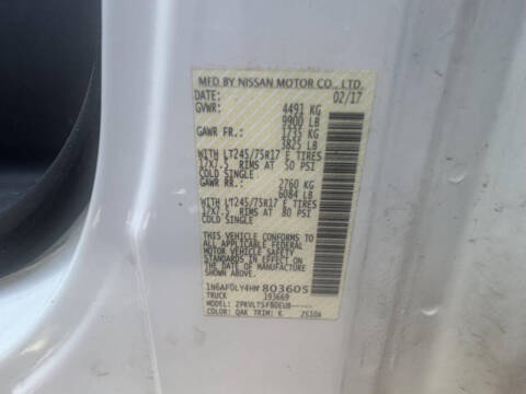 2017 Nissan NV
