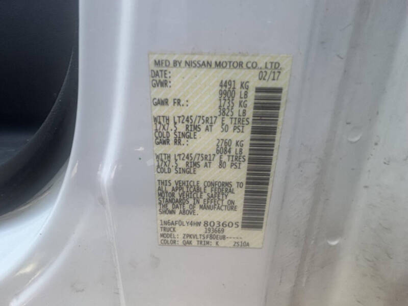2017 Nissan NV