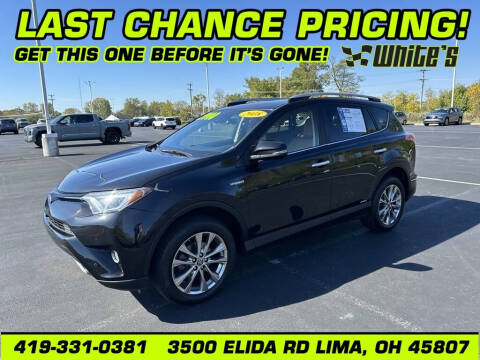 2018 Toyota RAV4 Hybrid for sale at White's Honda Toyota of Lima in Lima OH