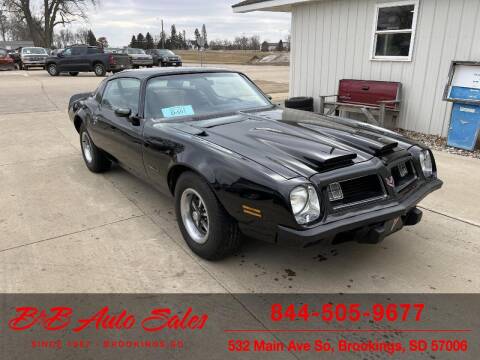 1975 Pontiac Firebird for sale at B & B Auto Sales in Brookings SD