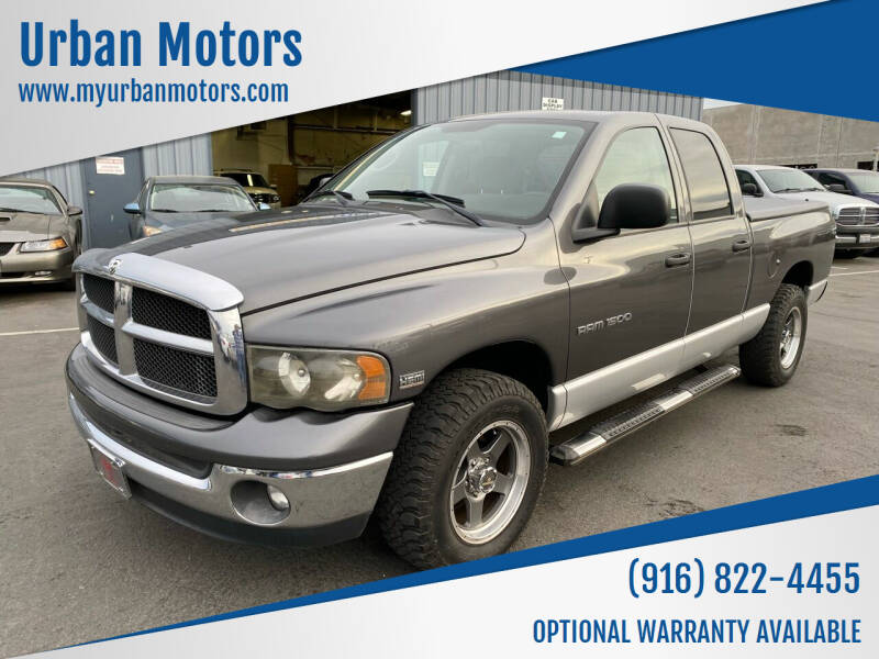2003 Dodge Ram Pickup 1500 for sale at Urban Motors in Sacramento CA