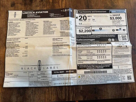 2023 Lincoln Aviator Black Label