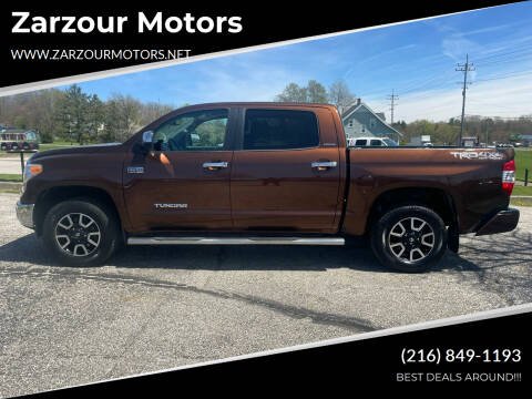 2017 Toyota Tundra for sale at Zarzour Motors in Chesterland OH