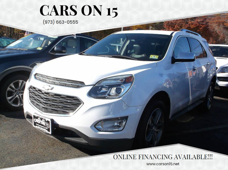 2016 Chevrolet Equinox for sale at Cars On 15 in Lake Hopatcong NJ