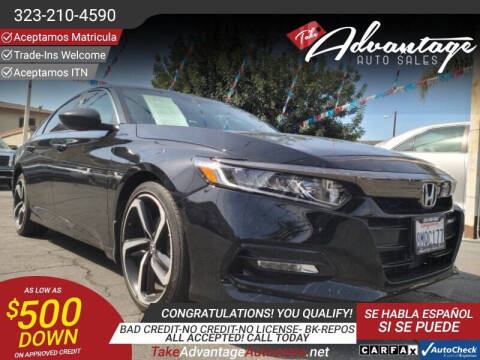 2019 Honda Accord for sale at ADVANTAGE AUTO SALES INC in Bell CA
