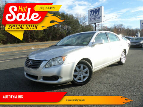 2008 Toyota Avalon for sale at AUTOTYM INC. in Fredericksburg VA
