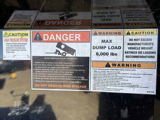 2024 Leonard Dump Trailer