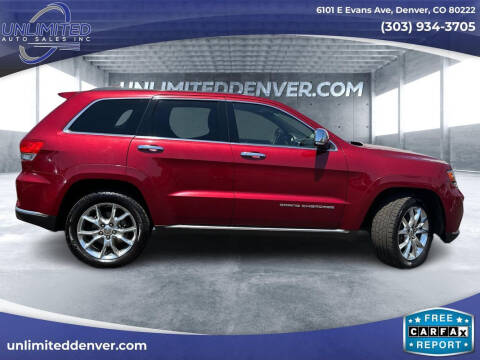 2014 Jeep Grand Cherokee for sale at Unlimited Auto Sales in Denver CO
