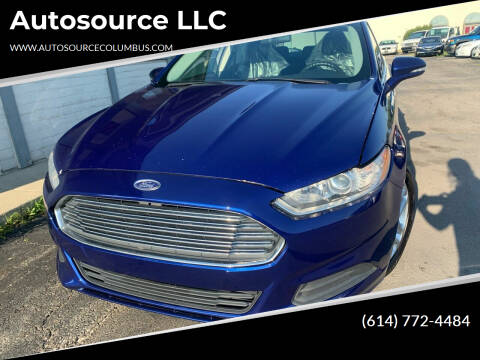 2015 Ford Fusion for sale at Autosource LLC in Columbus OH
