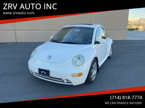 2002 Volkswagen New Beetle for sale at ZRV AUTO INC in Brea CA