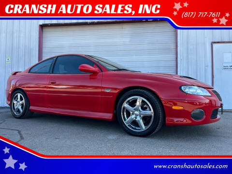 2004 Pontiac GTO for sale at CRANSH AUTO SALES, INC in Arlington TX