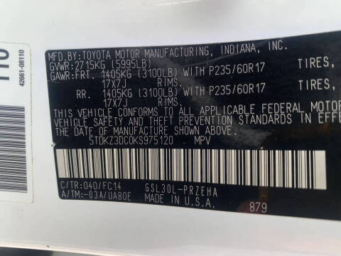 2019 Toyota Sienna