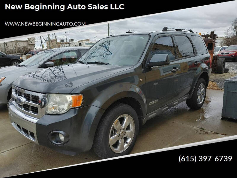 2008 Ford Escape for sale at New Beginning Auto Sales LLC in Lebanon TN