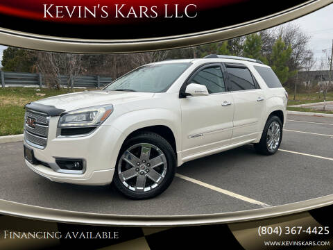 2014 GMC Acadia for sale at Kevin's Kars LLC in Richmond VA