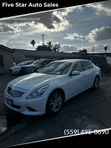 2012 Infiniti G37 for sale at Five Star Auto Sales in Fresno CA