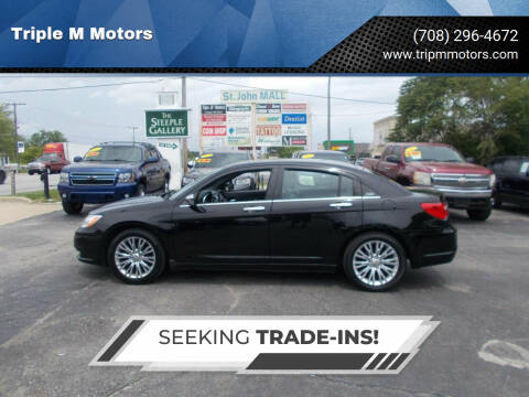 2013 Chrysler 200 for sale at Triple M Motors in Saint John IN