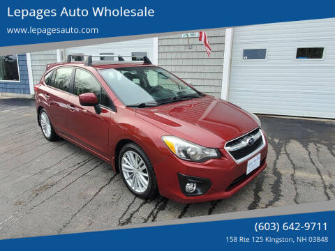 2013 Subaru Impreza for sale at Lepages Auto Wholesale in Kingston NH