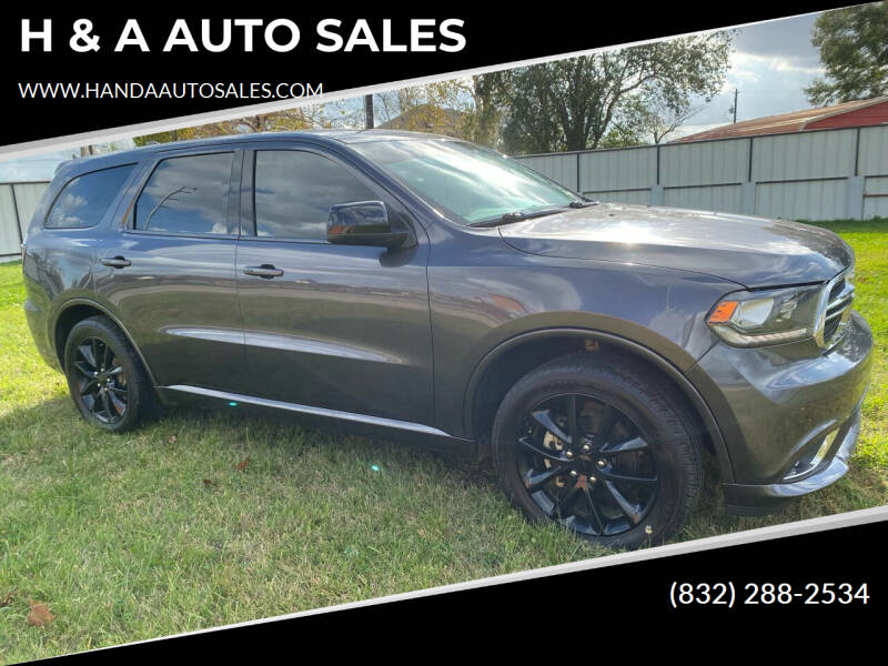 2018 Dodge Durango for sale at H & A AUTO SALES in Houston TX