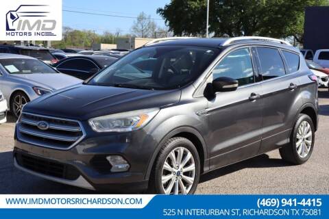 2017 Ford Escape for sale at IMD Motors in Richardson TX