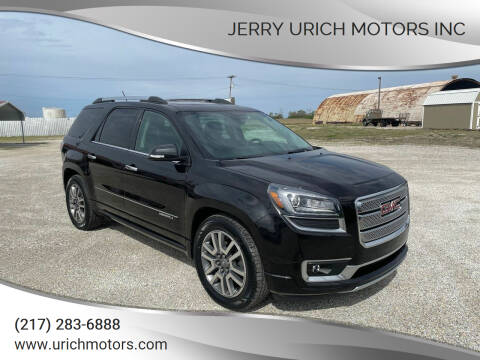 2013 GMC Acadia for sale at Jerry Urich Motors Inc in Hoopeston IL