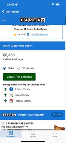 2011 Ford Escape for sale at Stepps Auto Sales in Shamokin PA