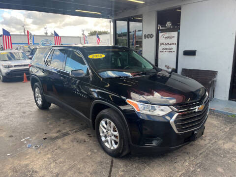 2020 Chevrolet Traverse for sale at American Auto Sales in Hialeah FL