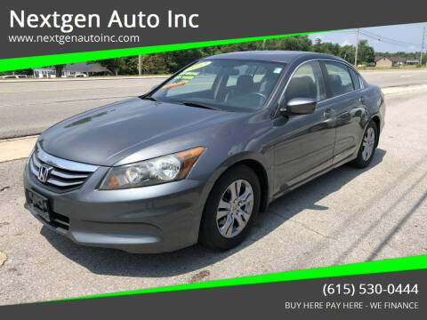 2012 Honda Accord for sale at Nextgen Auto Inc in Smithville TN