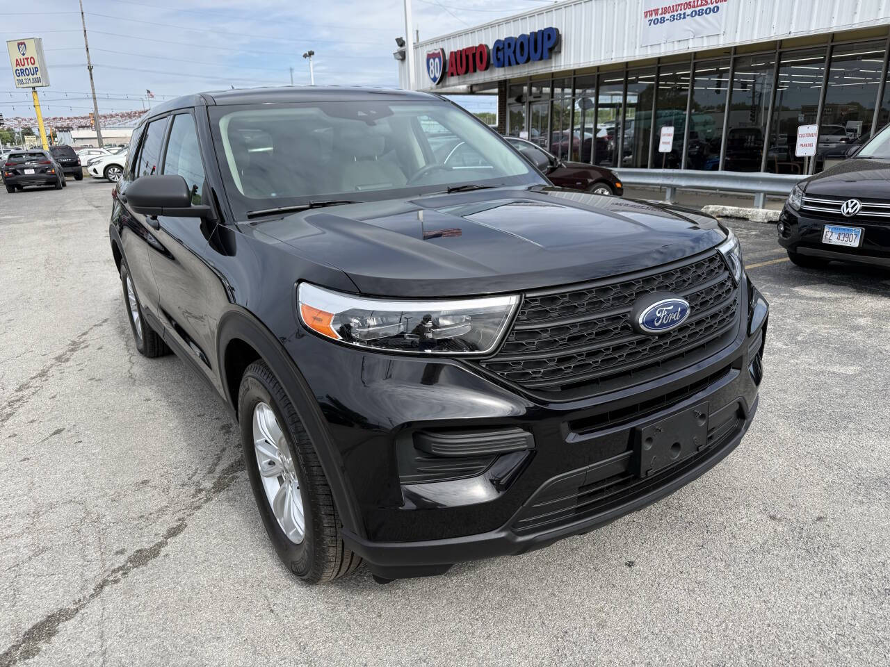 Black 2020 Ford Explorer Base AWD Base 4dr SUV 1
