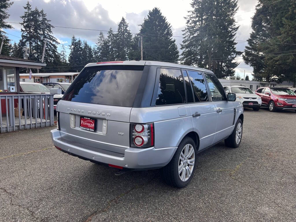 2011 Land Rover Range Rover for sale at PLATINUM AUTO SALES INC in Lacey, WA