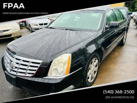 2007 Cadillac DTS for sale at FPAA in Fredericksburg VA