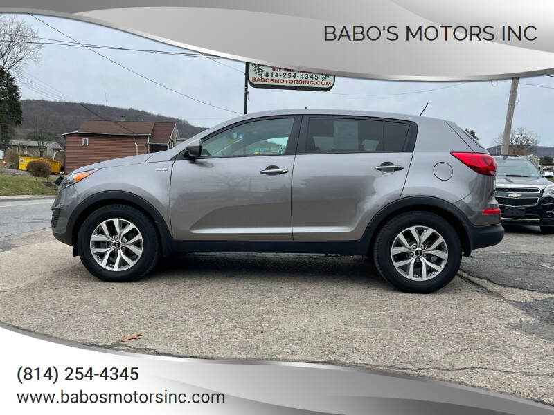 2015 Kia Sportage for sale at BABO'S MOTORS INC in Johnstown PA