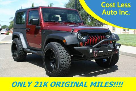 2010 Jeep Wrangler for sale at Cost Less Auto Inc. in Rocklin CA