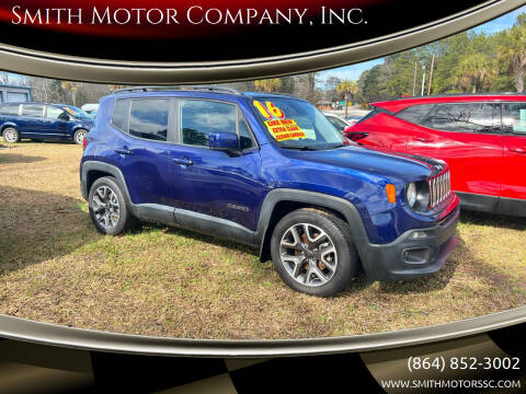 2016 Jeep Renegade for sale at Smith Motor Company, Inc. in Mc Cormick SC