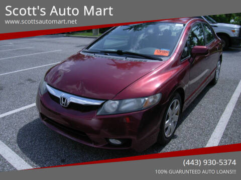 2009 Honda Civic for sale at Scott's Auto Mart in Dundalk MD