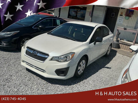 2014 Subaru Impreza for sale at H & H Auto Sales in Athens TN