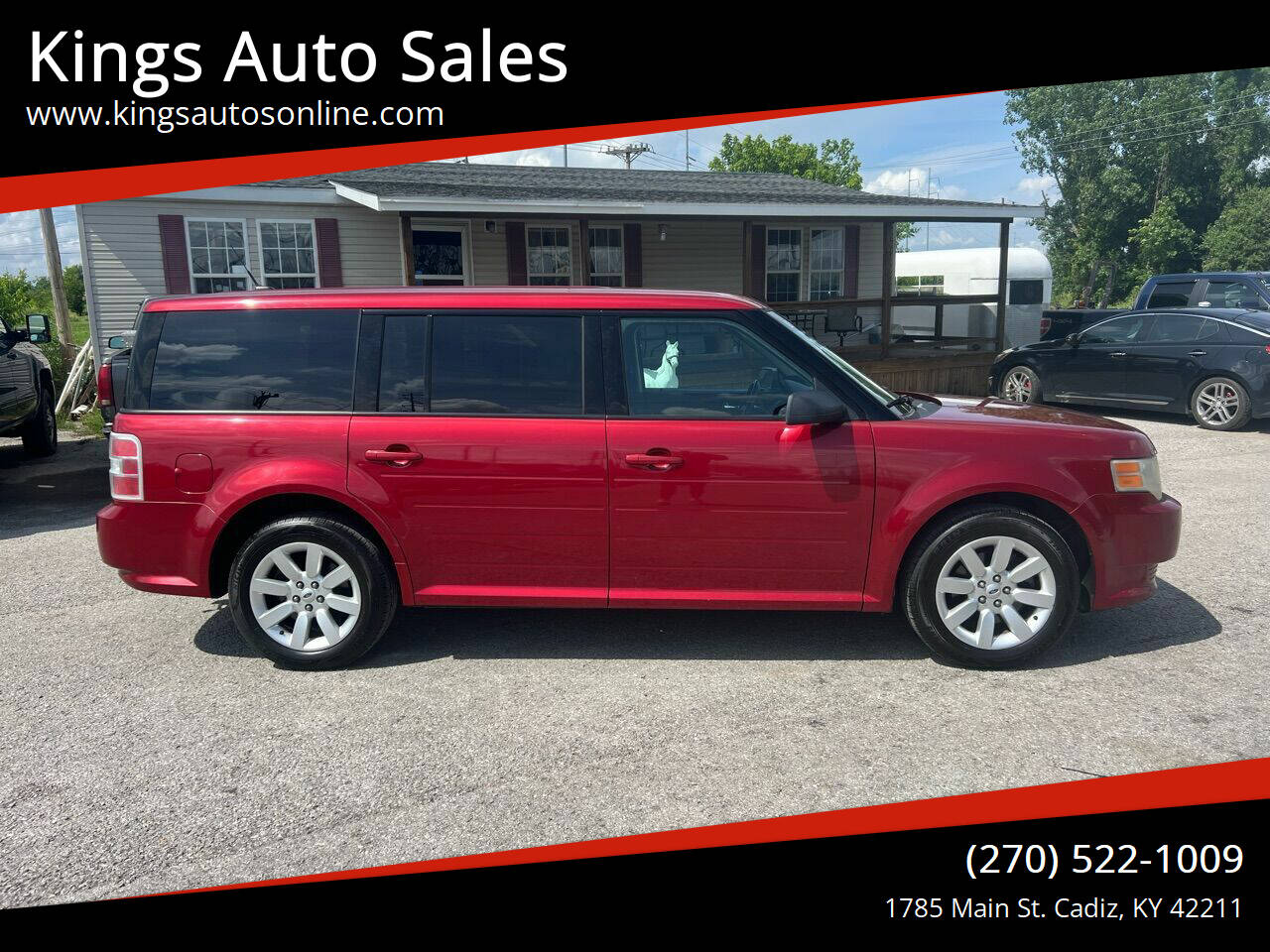 Red 2009 Ford Flex SE SE Crossover 4dr 1