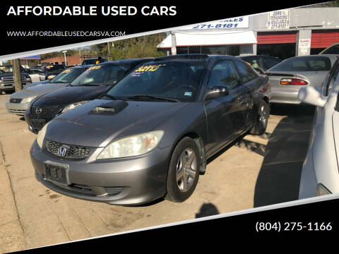 2004 Honda Civic for sale at AFFORDABLE USED CARS in North Chesterfield VA
