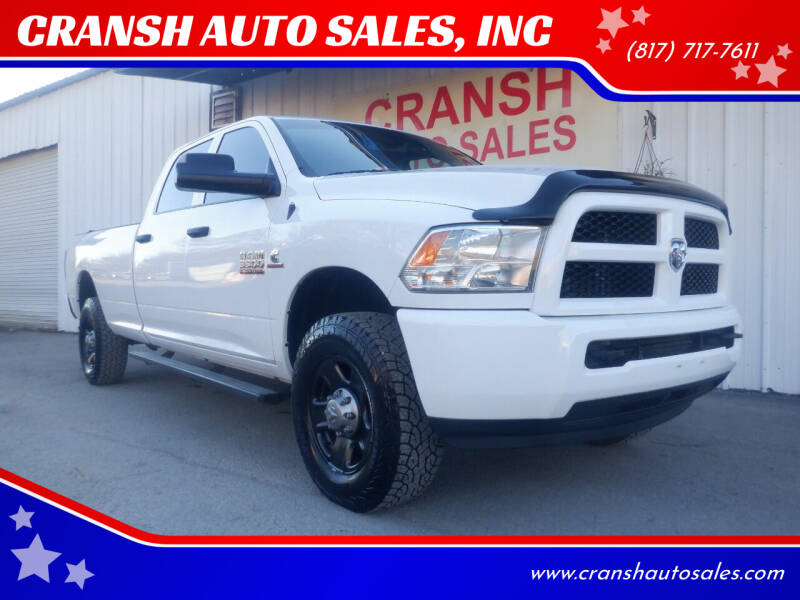 2017 RAM 3500 for sale at CRANSH AUTO SALES, INC in Arlington TX