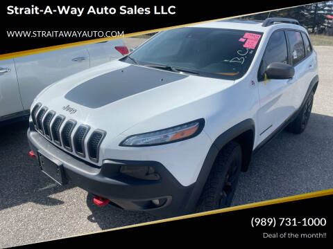 2015 Jeep Cherokee for sale at Strait-A-Way Auto Sales LLC in Gaylord MI