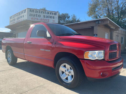 2003 Dodge Ram Pickup 1500 for sale at Mainland Auto Sales Inc in Daytona Beach FL