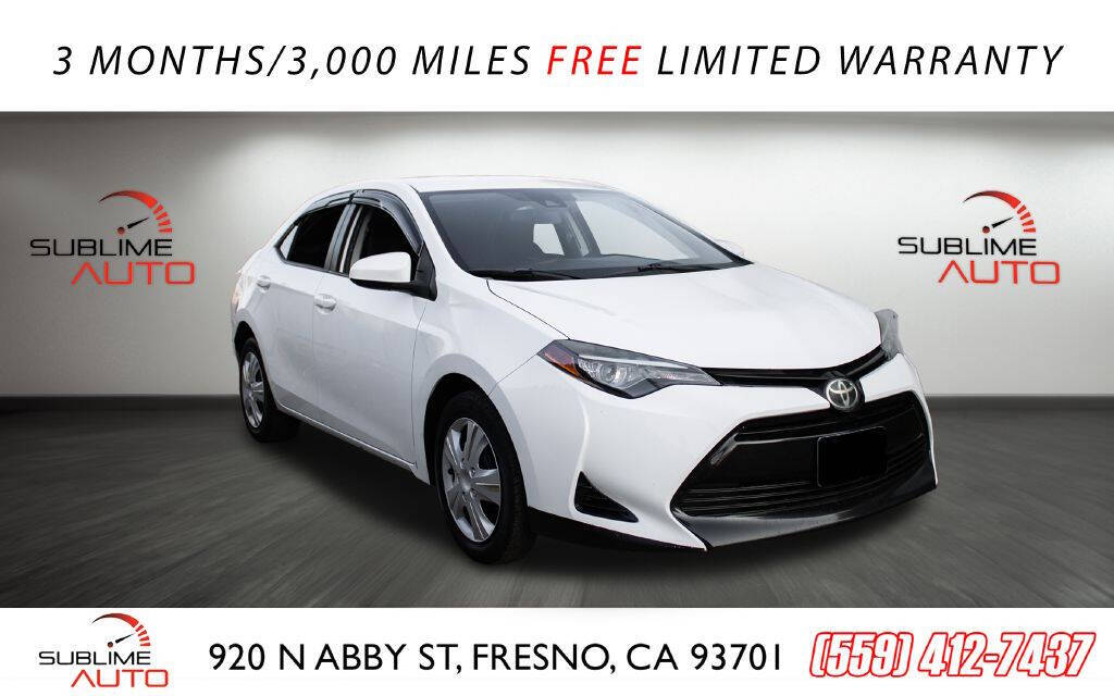 2017 Toyota Corolla for sale at SUBLIME AUTO in Fresno, CA