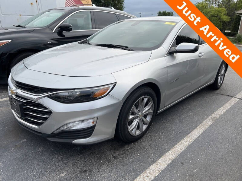 Used 2021 Chevrolet Malibu LT Sedan in Silver Ice Metallic For Sale, Hobart IN