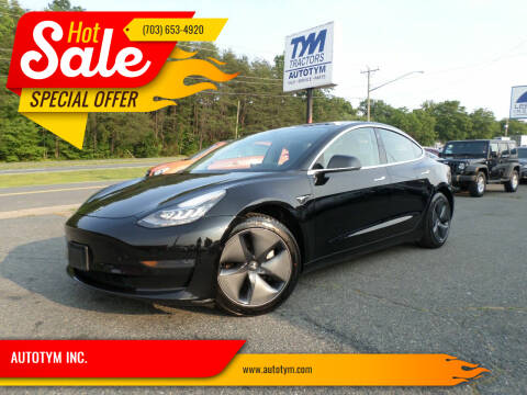 2020 Tesla Model 3 for sale at AUTOTYM INC. in Fredericksburg VA