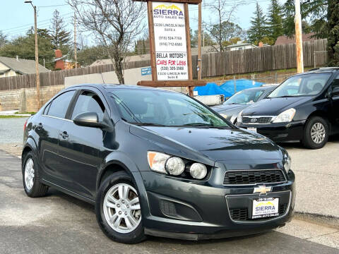 2015 Chevrolet Sonic for sale at Sierra Auto Sales Inc in Auburn CA