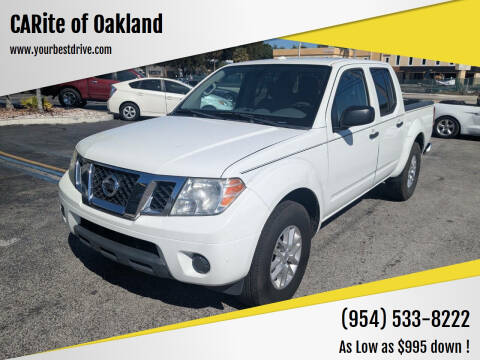 2017 Nissan Frontier for sale at CARite of Oakland in Oakland Park FL