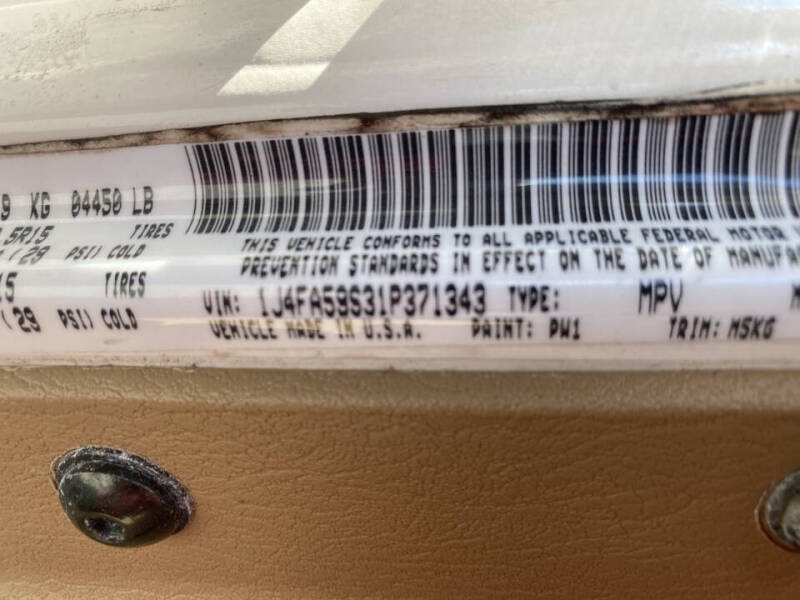 2001 Jeep Wrangler Sahara