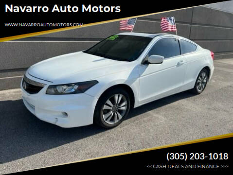 2012 Honda Accord for sale at Navarro Auto Motors in Hialeah FL