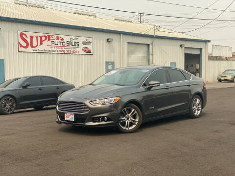 2016 Ford Fusion Hybrid for sale at SUPER AUTO SALES STOCKTON in Stockton CA